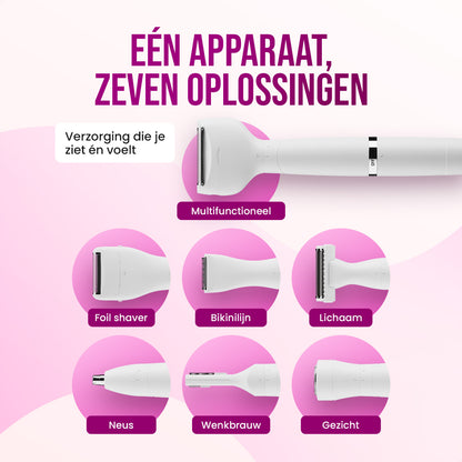FAVE® Ladyshave - 7 in 1 Pro Series - Voor Vrouwen