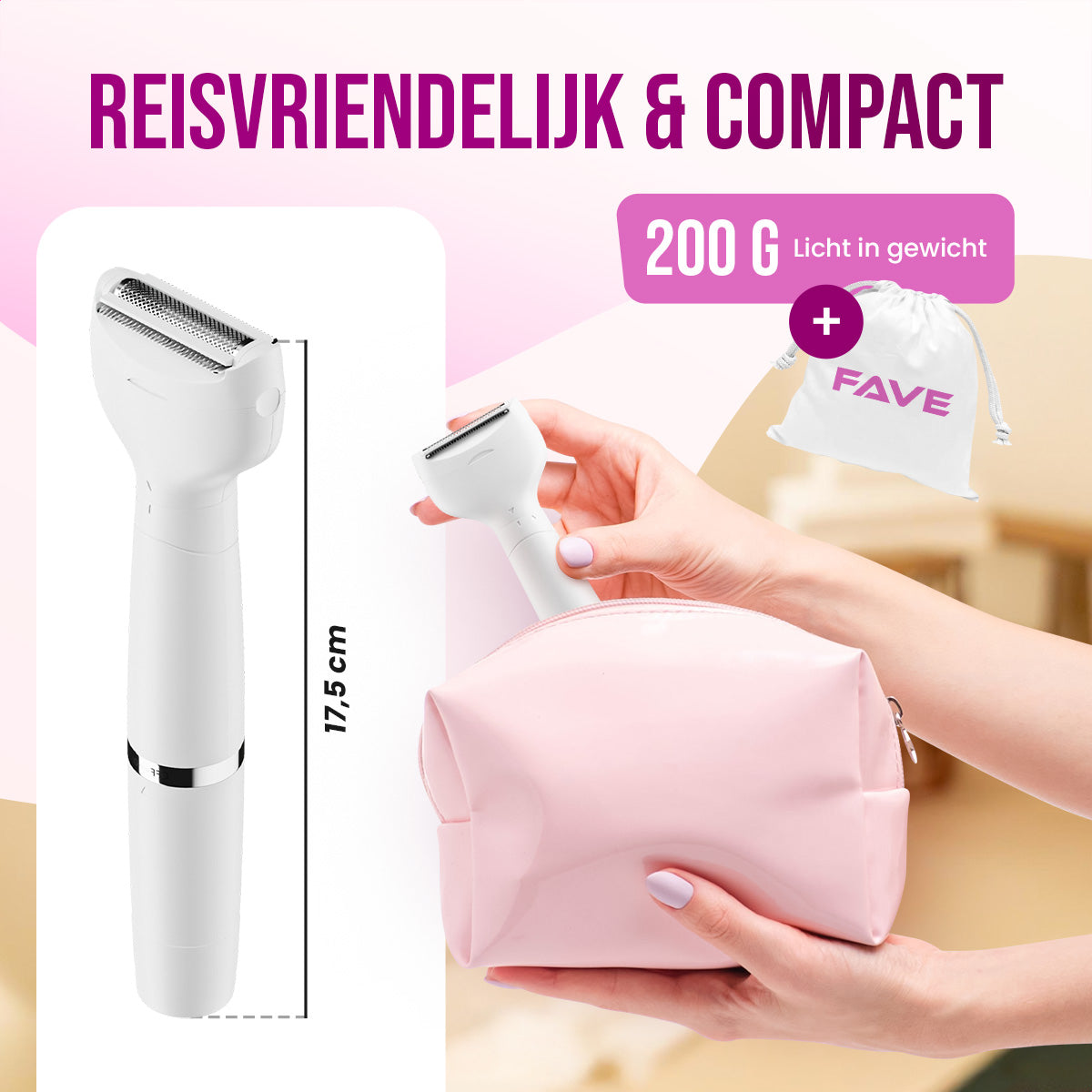FAVE® Ladyshave - 7 in 1 Pro Series - Voor Vrouwen